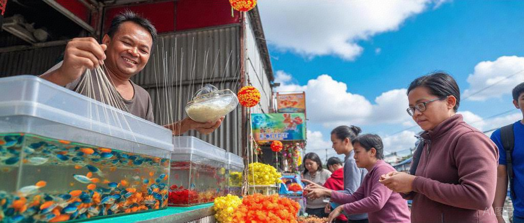 摆摊卖孔雀鱼，具体要怎么操作？需要准备什么？  第2张